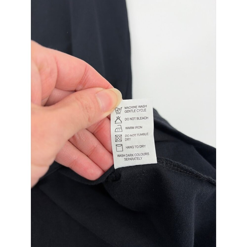 Left Coast Tee Mens Large Pima Cotton Pullover Quarter-Zip Top Black Neutral - Picture 5 of 8